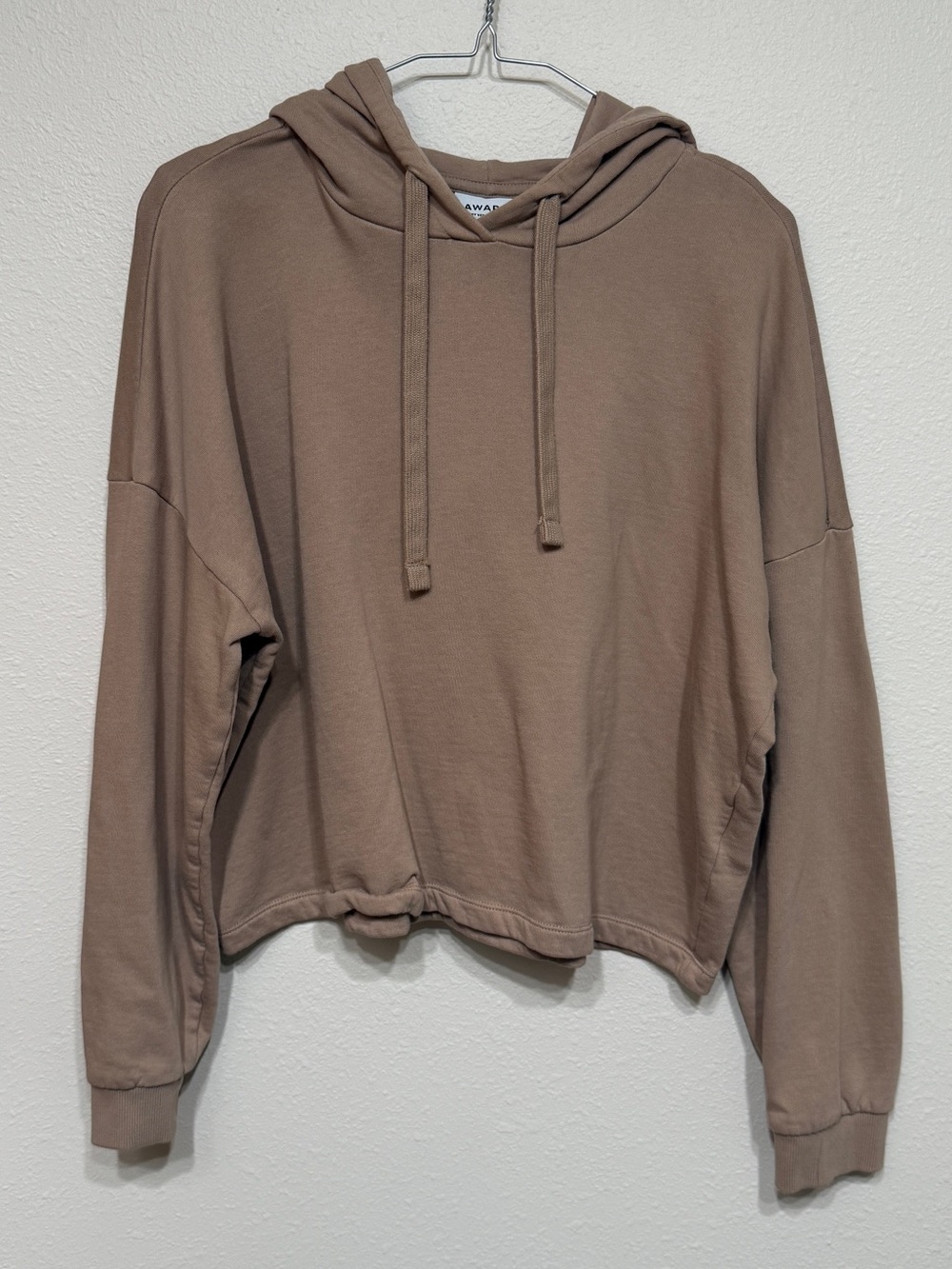 Vero Moda Aware Cropped Hoodie Taupe